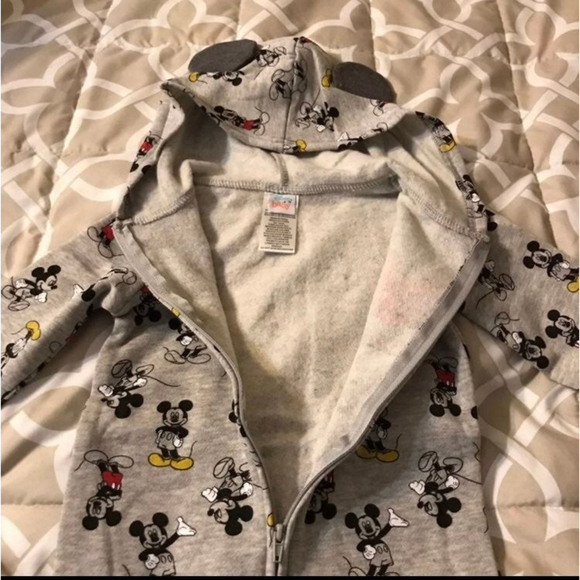 Baby Disney Mickey Mouse Zip Up Onsie Size 24 Months - Picture 7 of 8